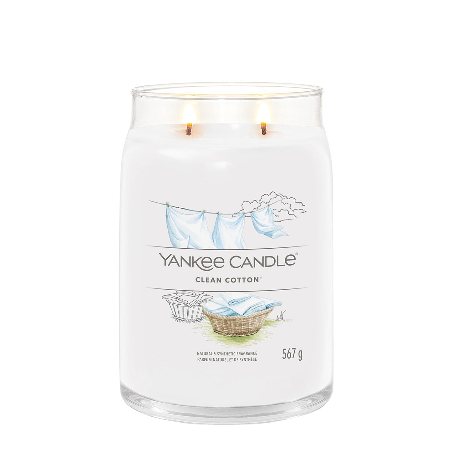 Yankee Candle Clean Cotton Signature Large Tumbler Candle