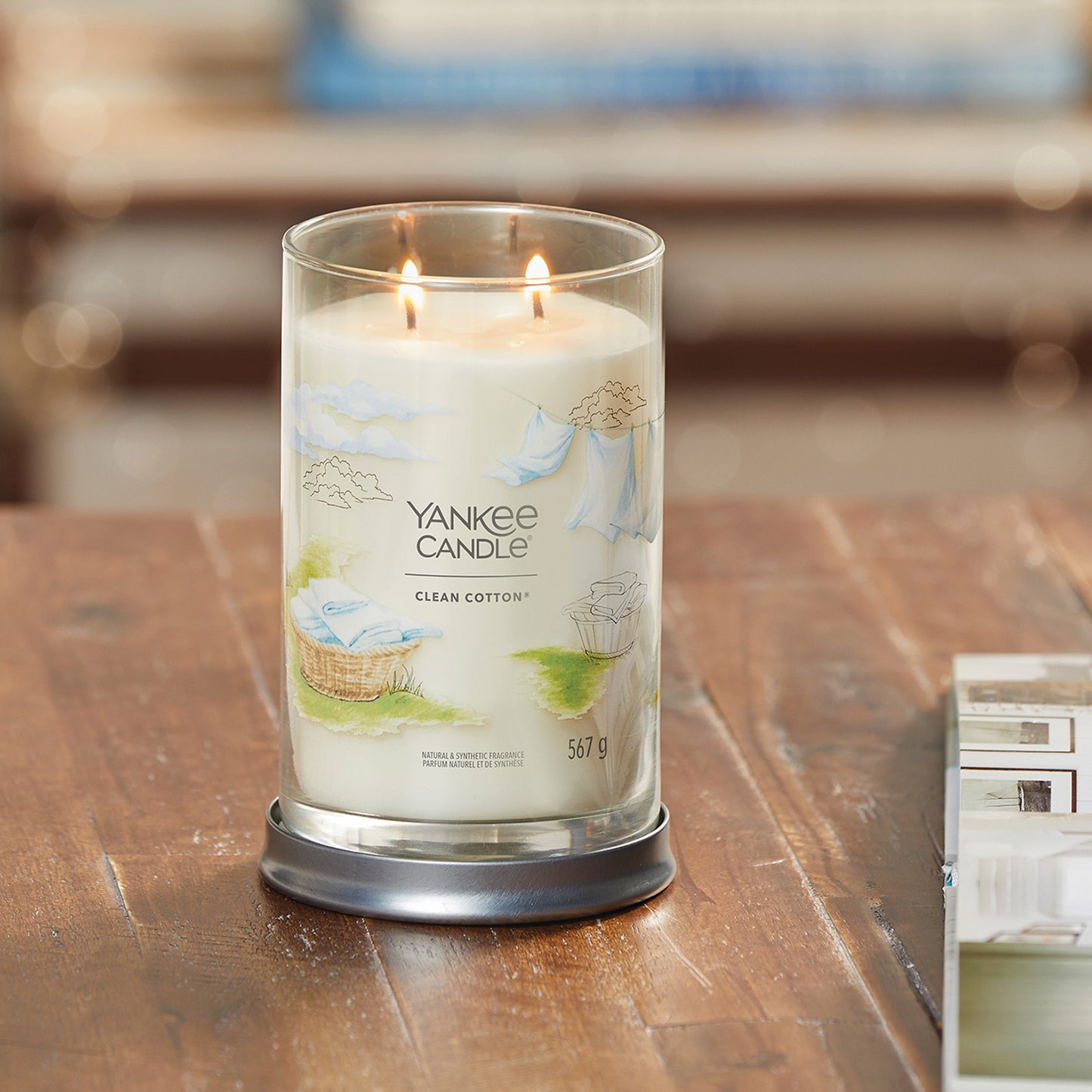 Yankee Candle Clean Cotton Signature Large Tumbler Candle