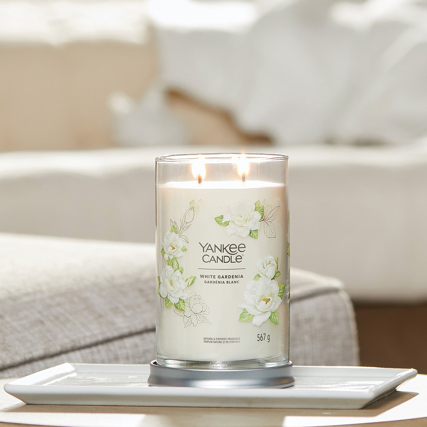 Yankee Candle White Gardenia Signature Large Tumbler Candle