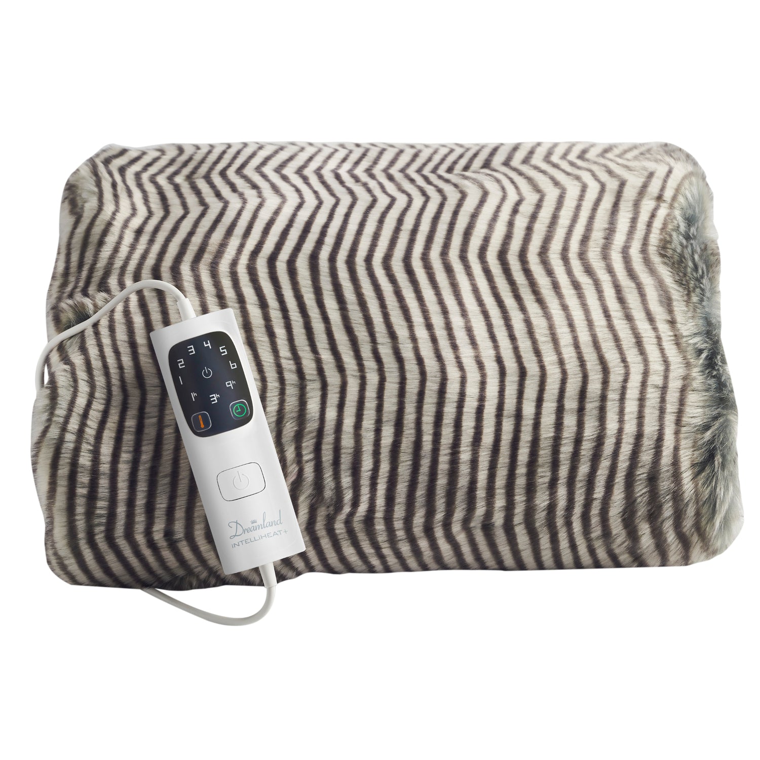 Dreamland Intelliheat Zebra Faux Fur Heated Throw – Julian Charles Home