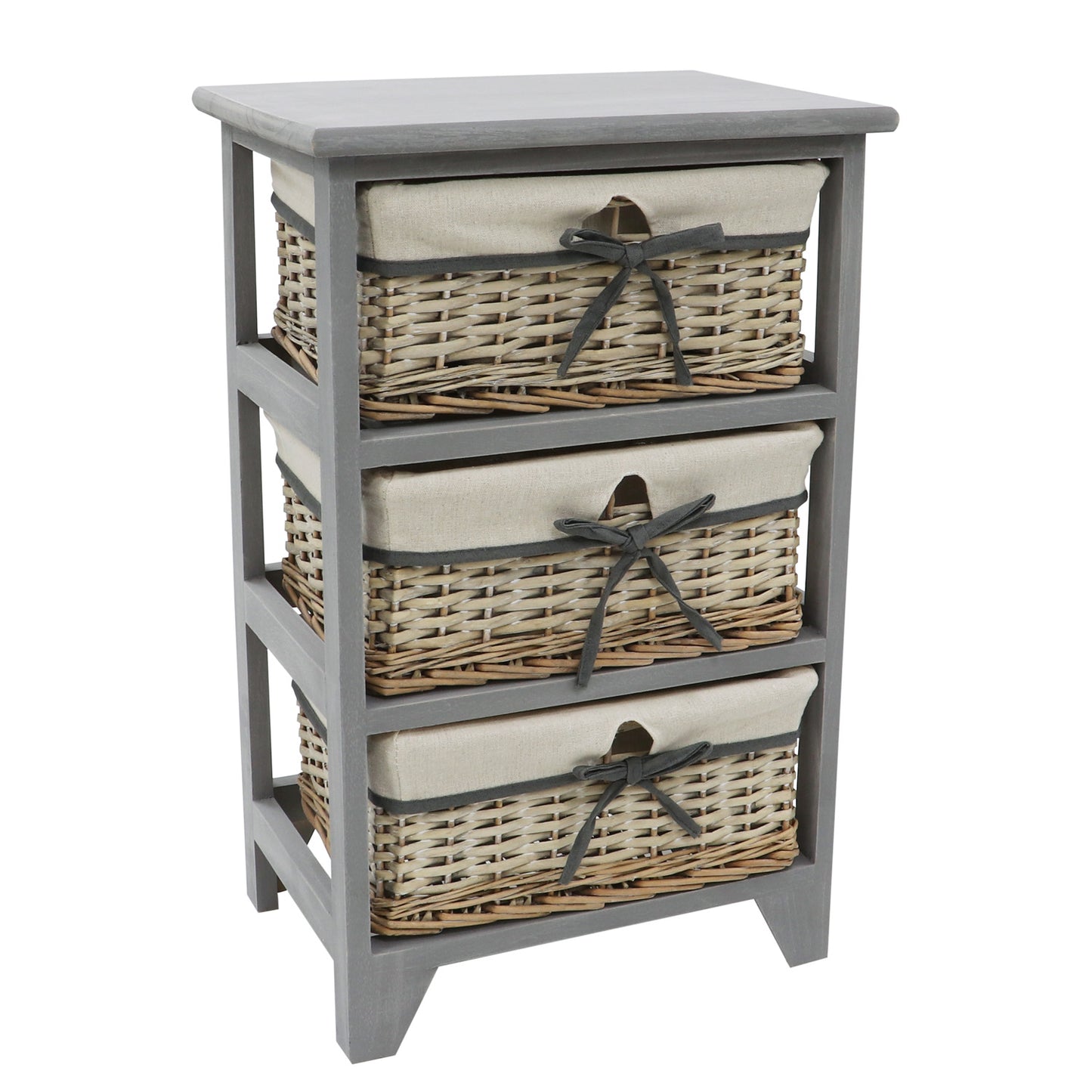 Sherborne Grey Willow 3 Drawer Storage Unit