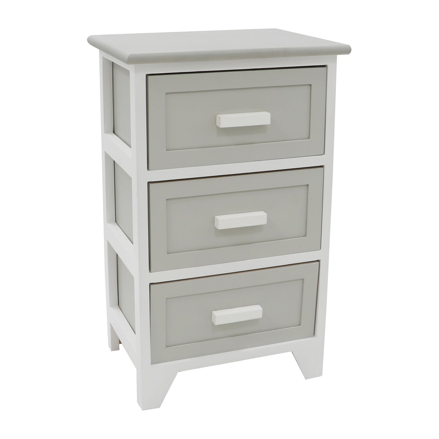 Abingdon Grey 3 Drawer Storage Unit