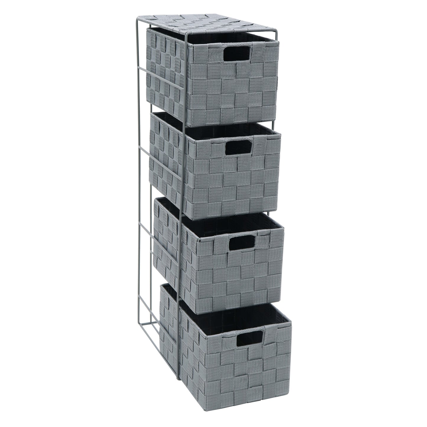 Vichy 4 Drawer Narrow Nylon Storage Tower