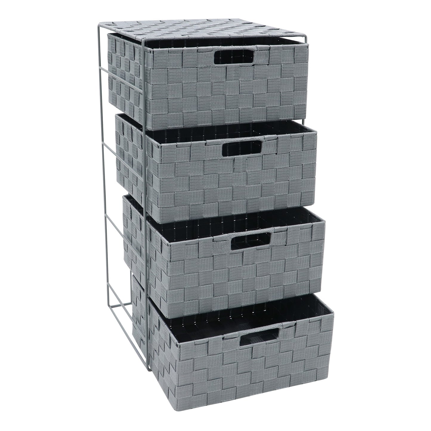 Vichy 4 Drawer Wide Nylon Storage Tower