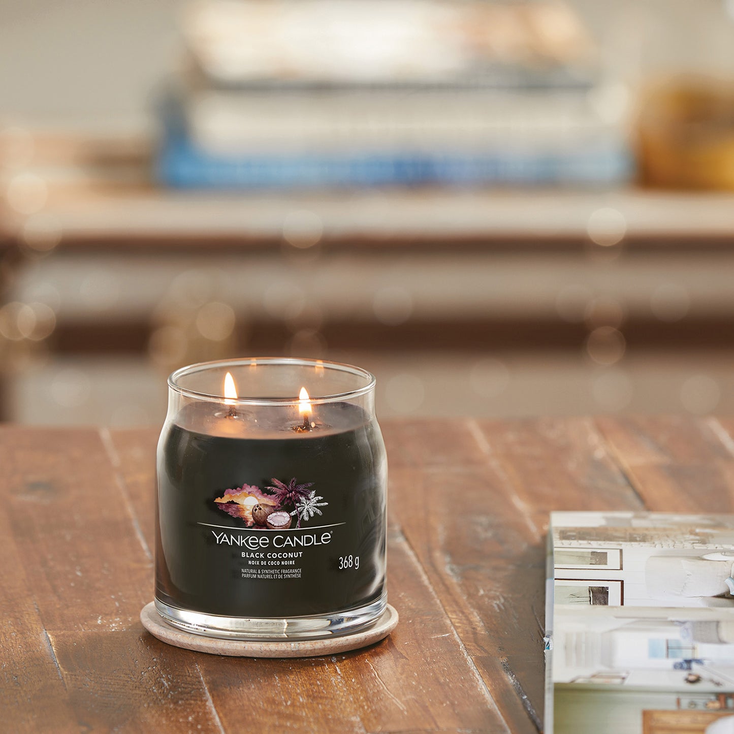 Yankee Candle Black Coconut Signature Medium Jar Candle