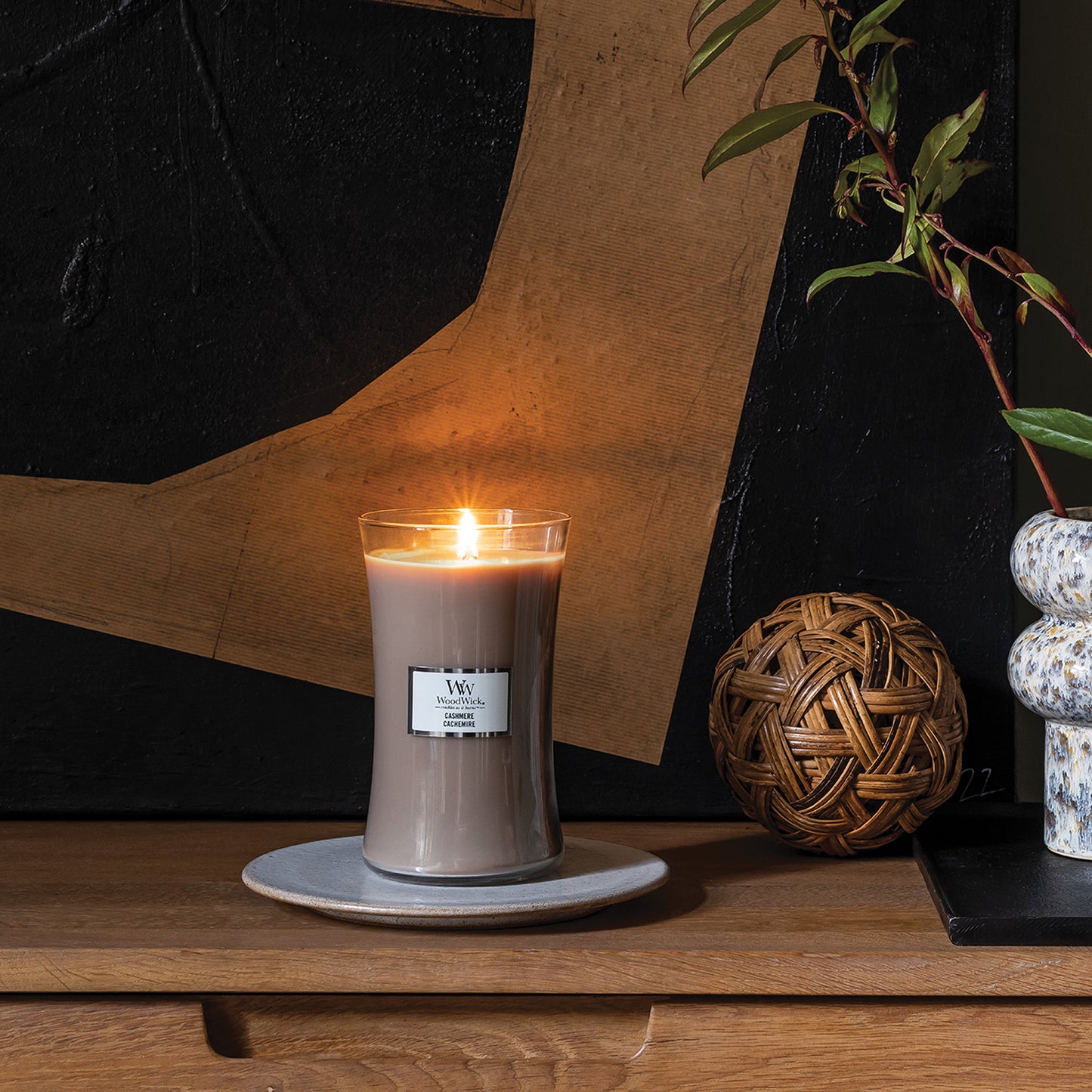 Woodwick Large Hourglass Cashmere Candle