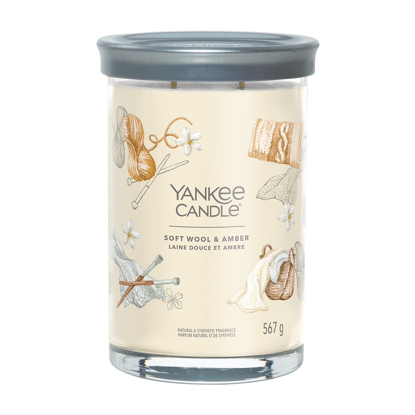 Yankee Candle Soft Wool & Amber Signature Large Tumbler Candle