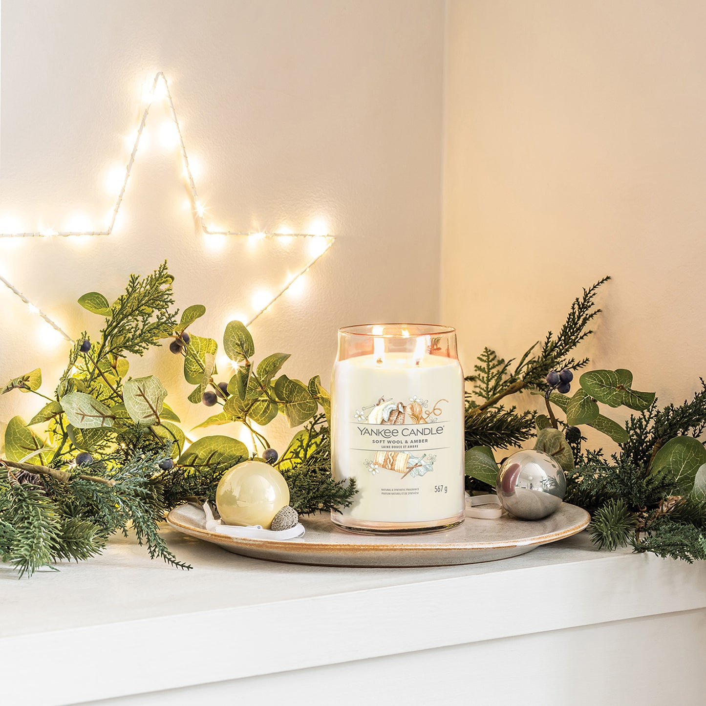 Yankee Candle Soft Wool & Amber Signature Large Jar Candle