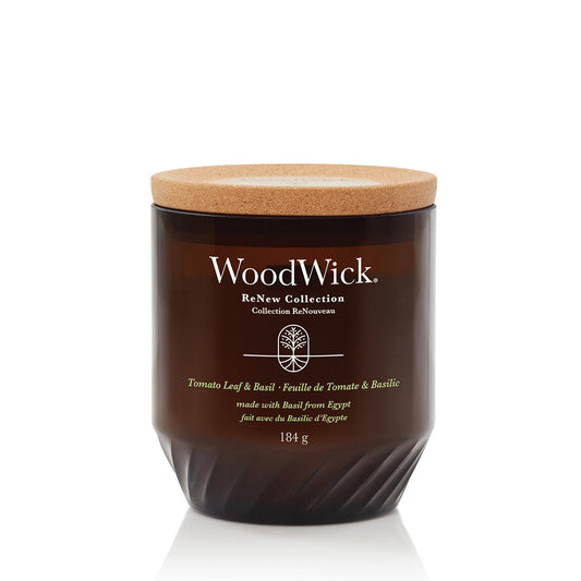 Woodwick Renew Tomato Leaf & Basil Medium Candle