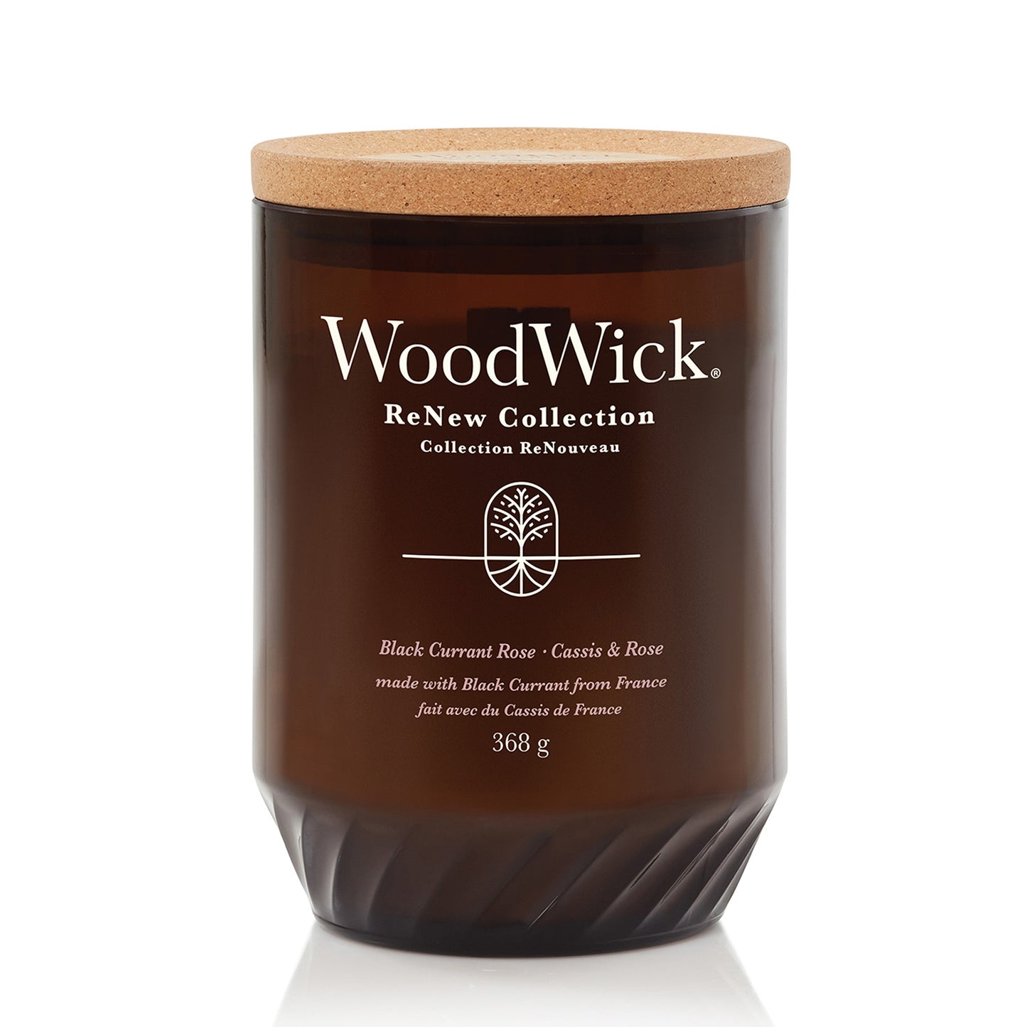 Woodwick Renew Blackcurrant & Rose Large Candle