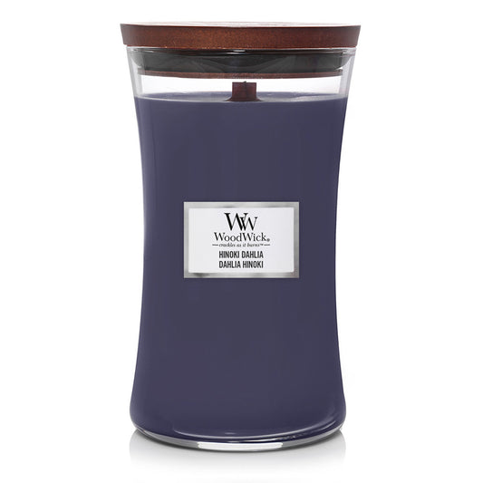 Woodwick Hinoki Dahlia Large Hourglass Candle