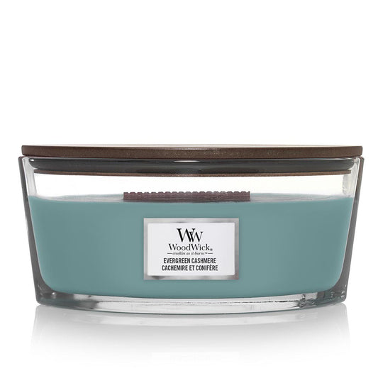 Woodwick Ellipse Evergreen Cashmere