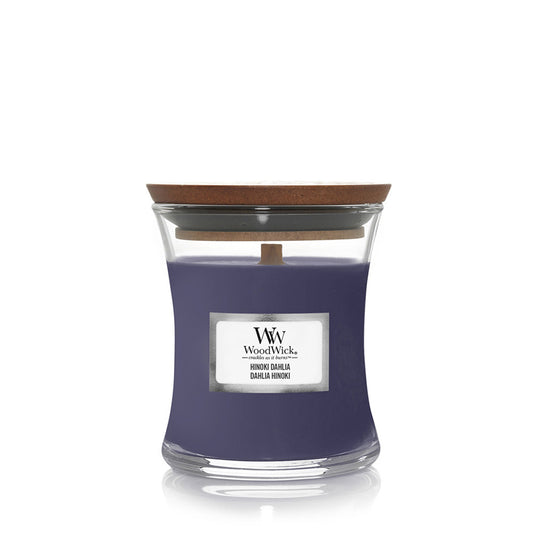 Woodwick Hinoki Dahlia Mini Hourglass Candle