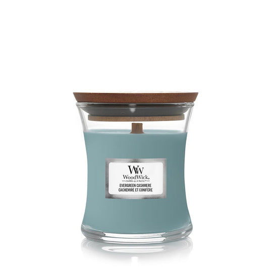 Woodwick Evergreen Cashmere Mini Hourglass Candle