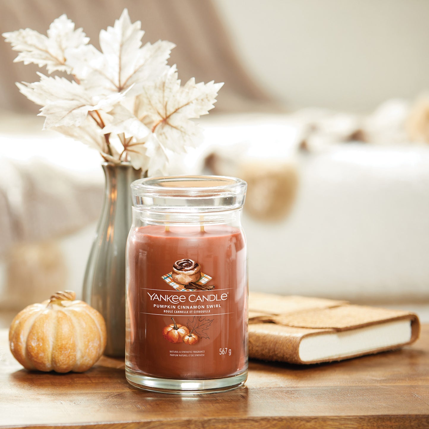 Yankee Candle Pumpkin Cinnamon Swirl Signature Large Jar