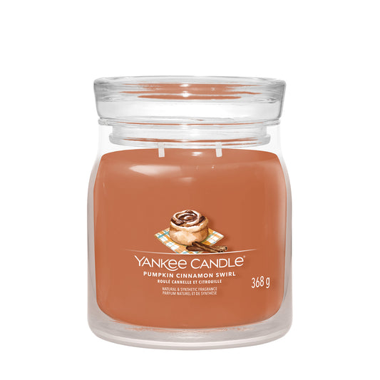 Yankee Candle Pumpkin Cinnamon Swirl Signature Medium Jar