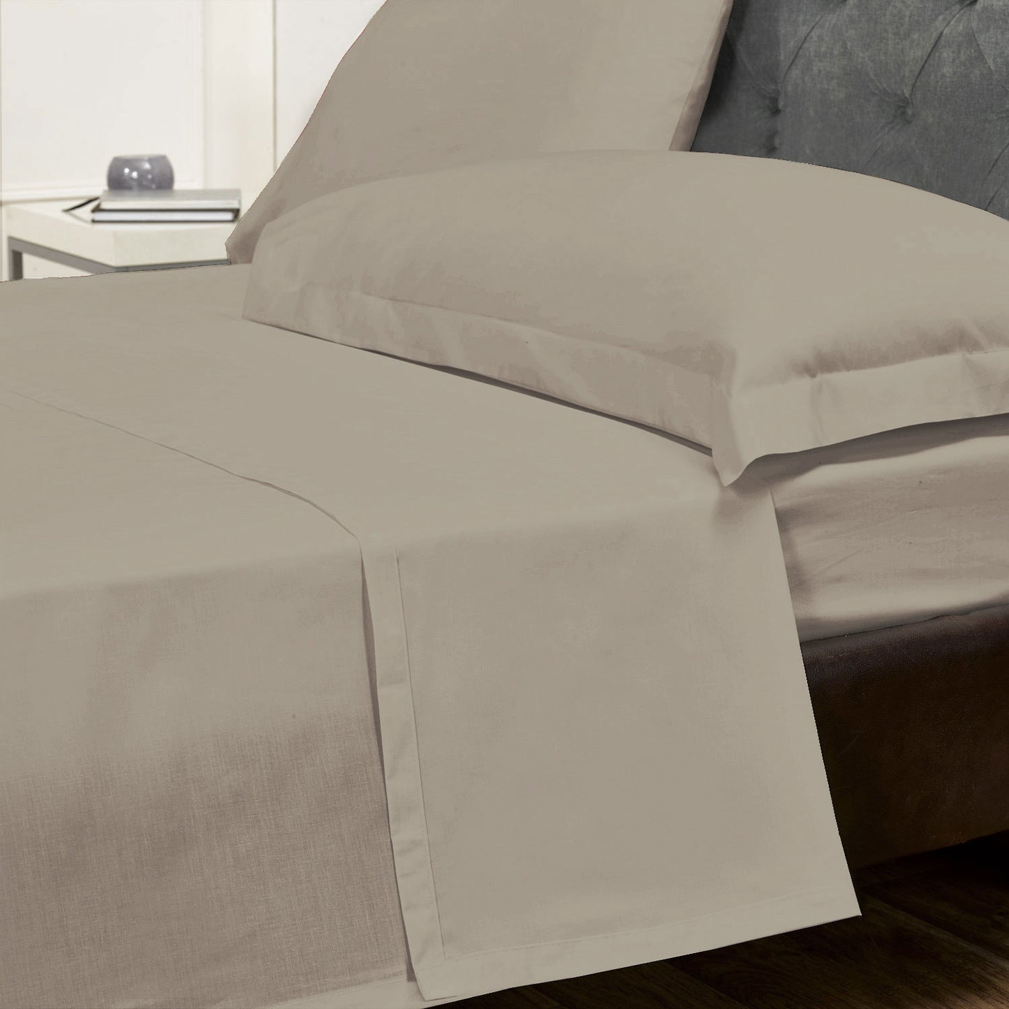 100% Cotton 180TC Natural Flat Sheet