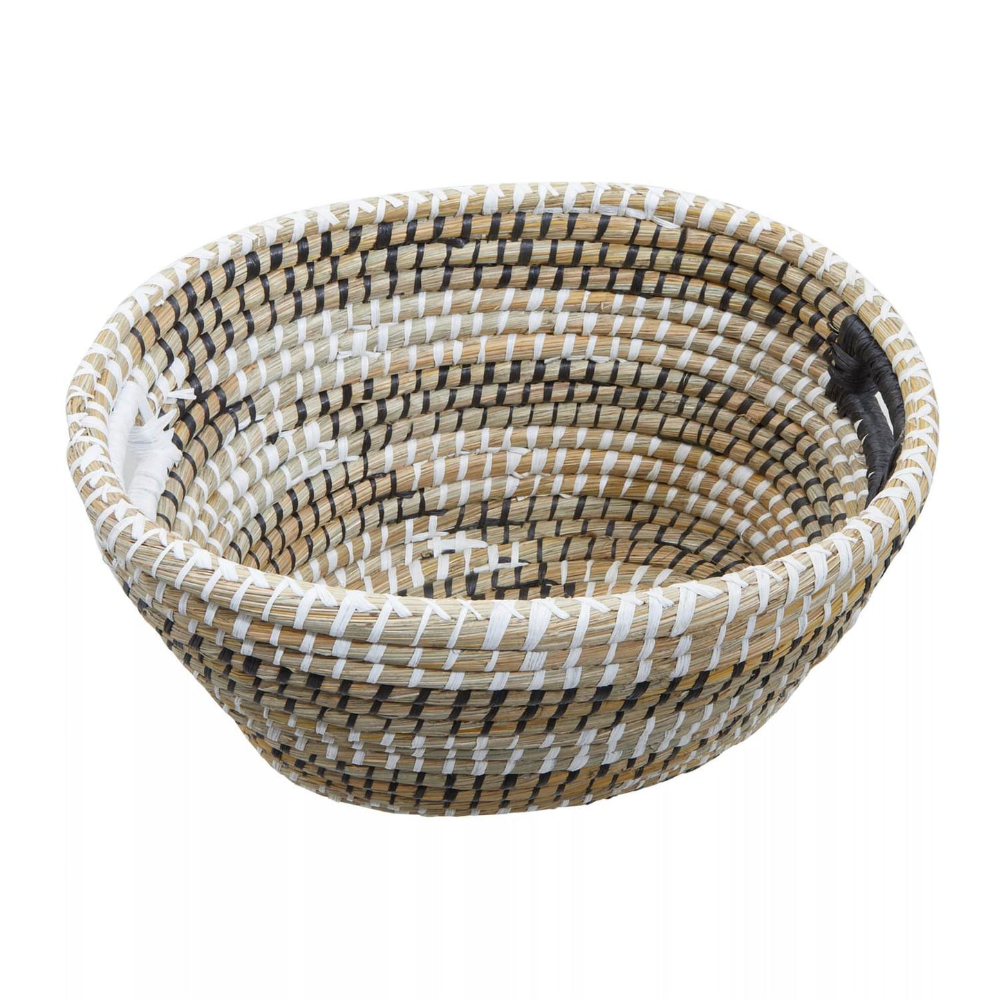 Lidi Set Of Three Oval Handwoven Straw Baskets