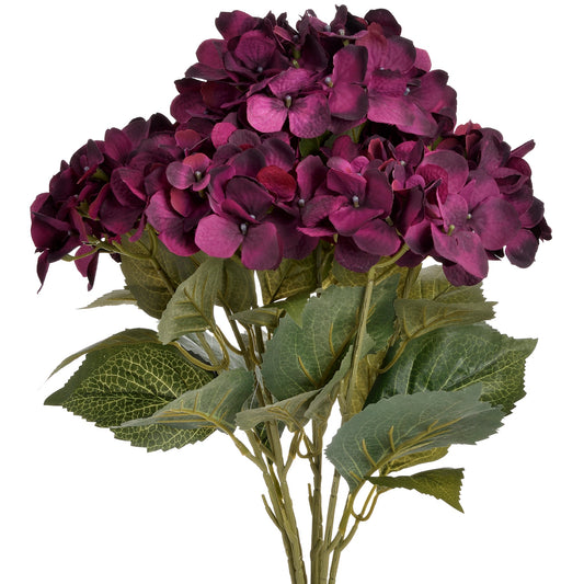Purple Artificial Hydrangea Bouquet