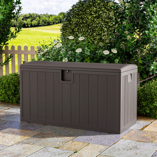 Brown Outdoor 400L Garden Storage Box