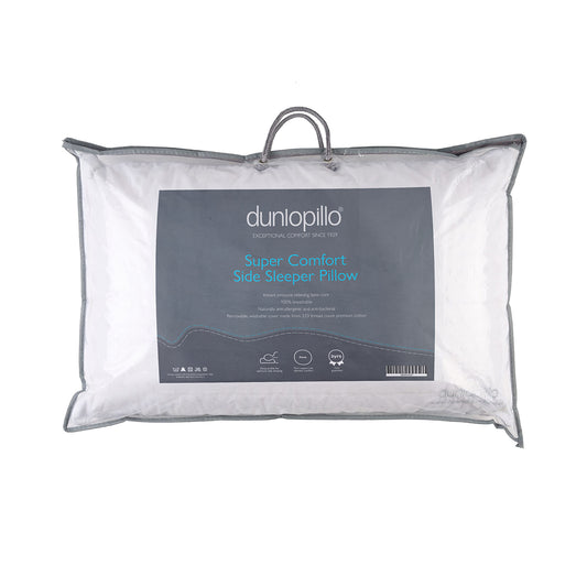 Dunlopillo Super Comfort Deep Profile Latex Pillow - Medium/Firm Support