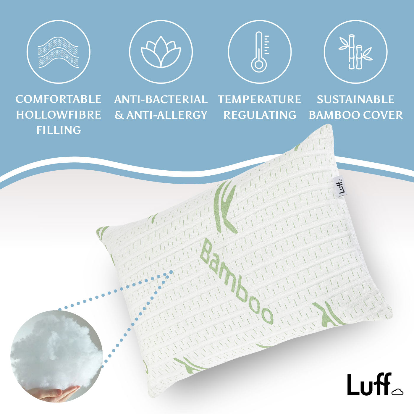 Luff Bamboo Forest Soft Pillow