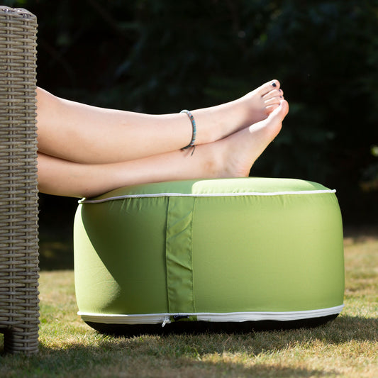 Inflatable Footstool Lime Green