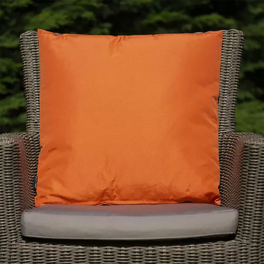 Showerproof Orange Outdoor Scatter Cushion (Pack of 2)