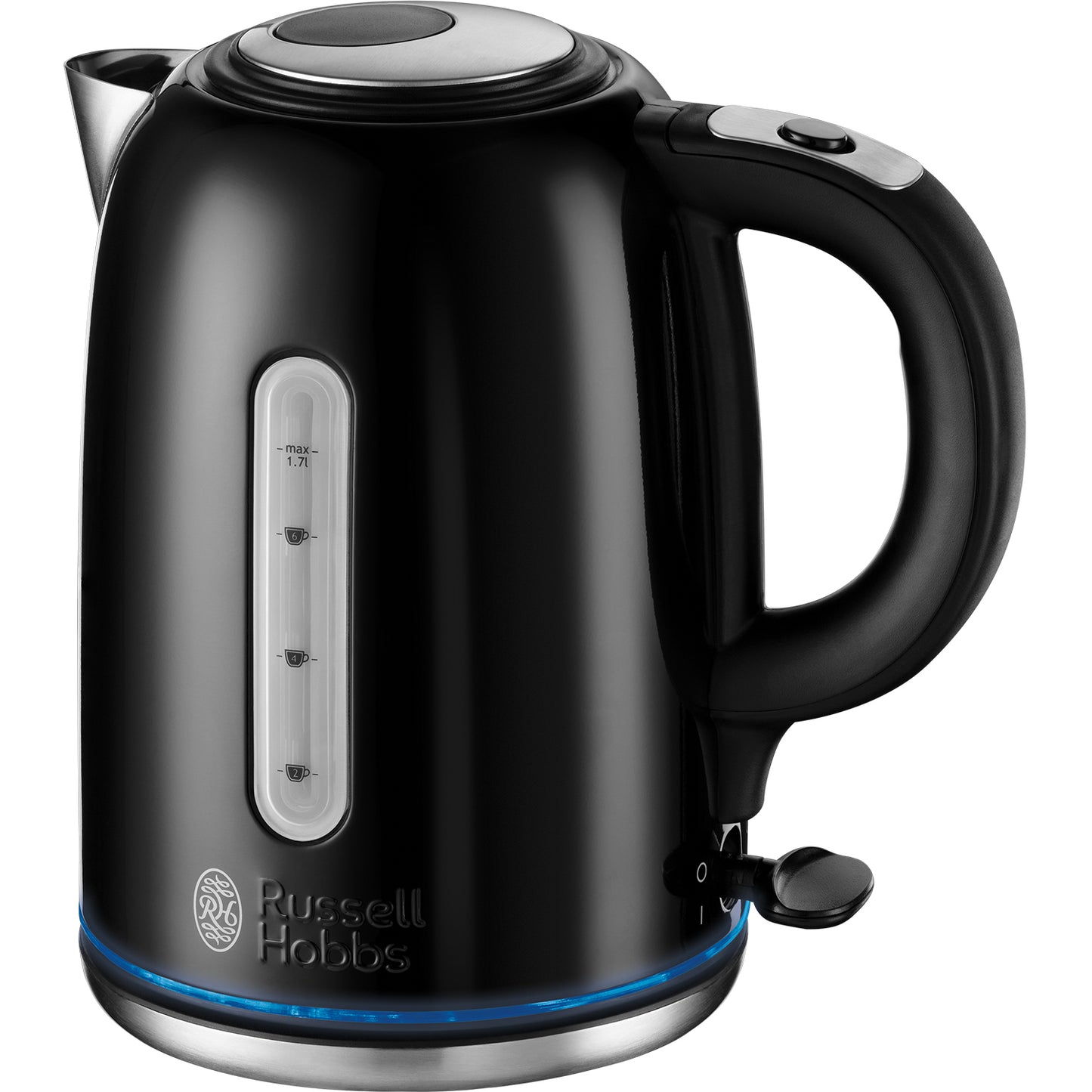 Russell Hobbs Quiet Boil Black Kettle 1.7L