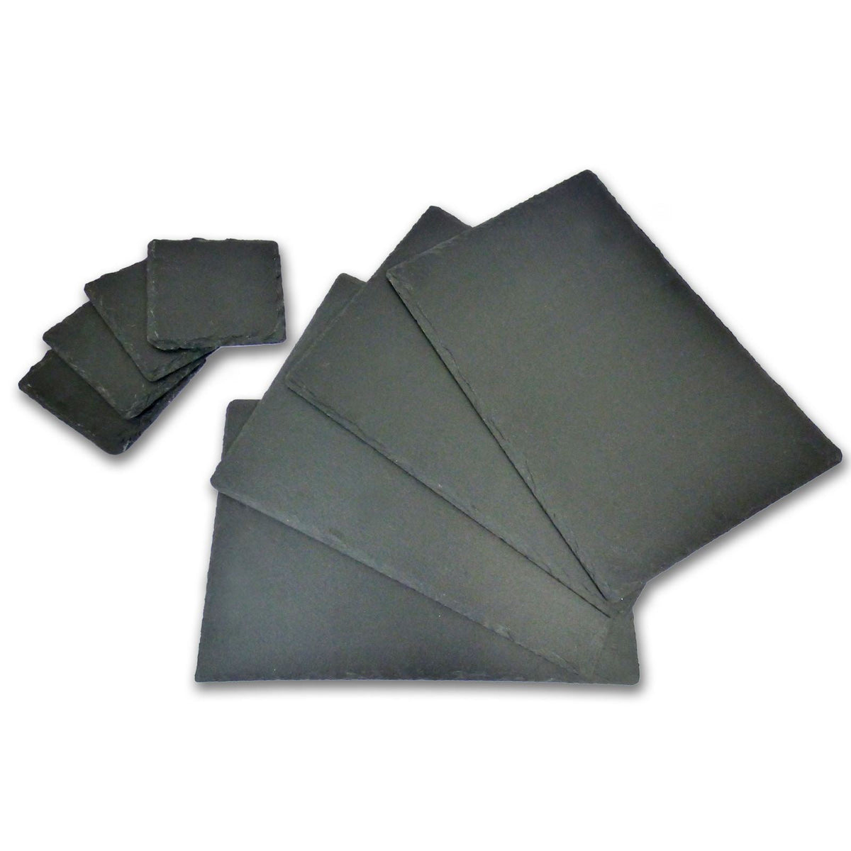 Natural Slate Placemats & Coasters - 12pc