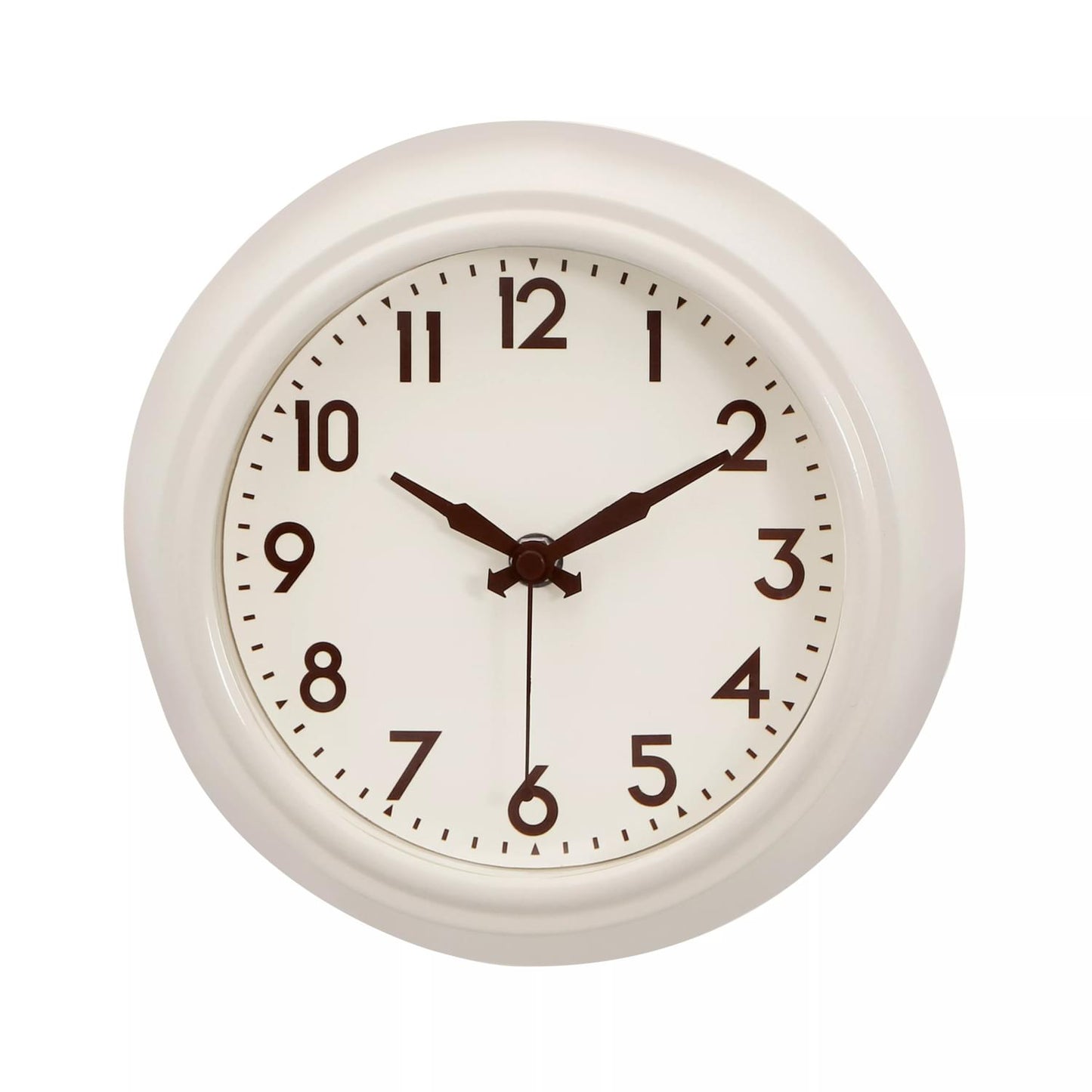 Maddox Cream Metal White Face Wall Clock