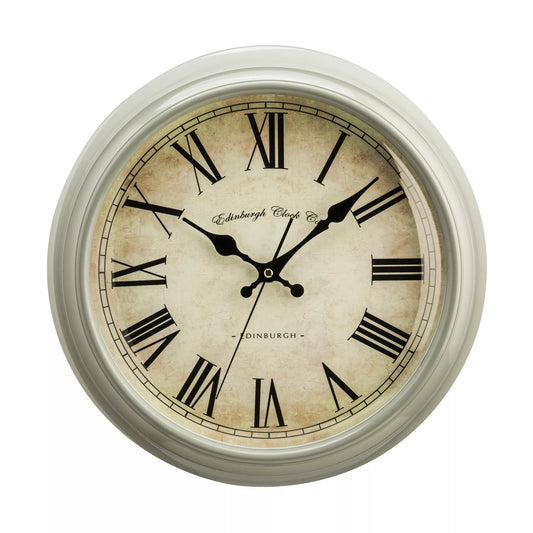 Vermont Grey Plastic Wall Clock