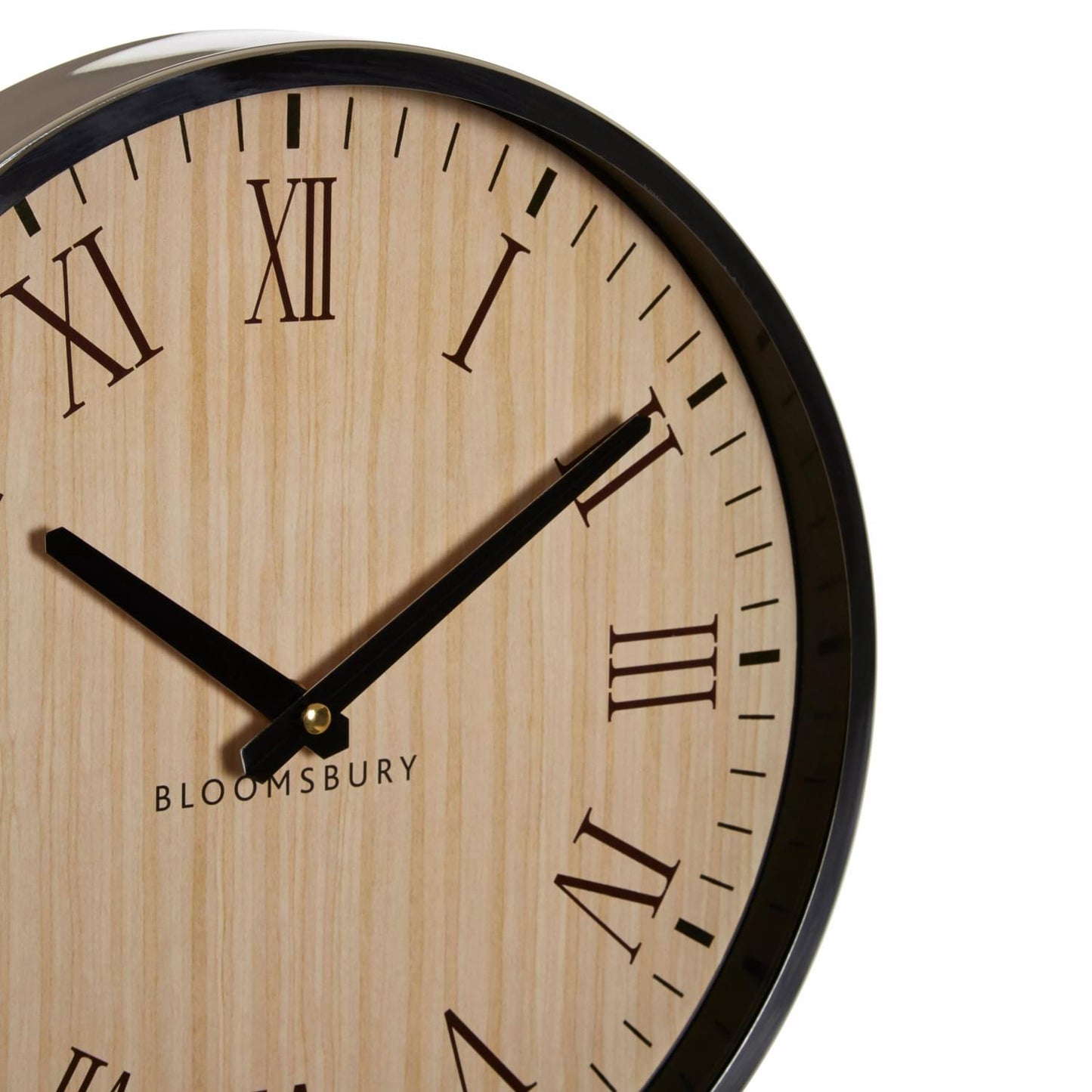 Vitus Natural and Silver Wall Clock