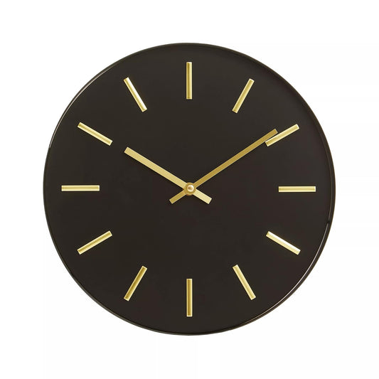 Vitus Black And Gold Wall Clock