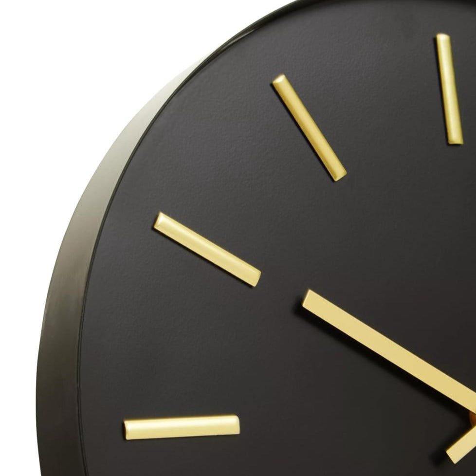 Vitus Black And Gold Wall Clock