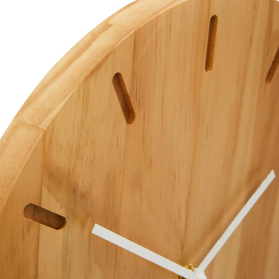 Vitus Natural Wood Effect Wall Clock