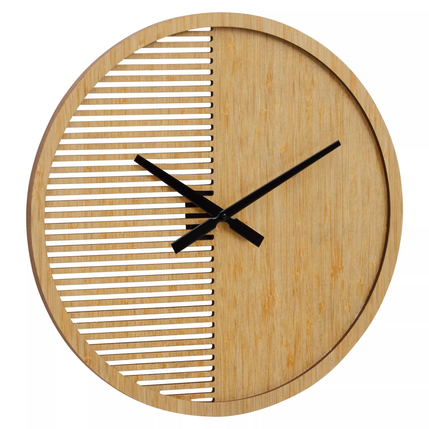 Vitus Large Wooden Minimalist Wall Clock | Julian Charles