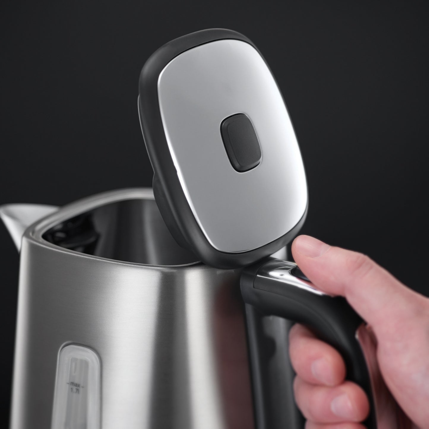 Russell Hobbs Luna Grey Quiet Boil Kettle 1.7L