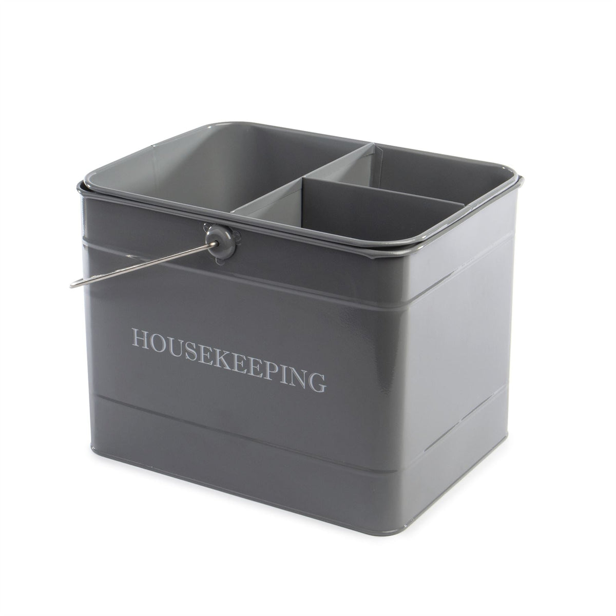 Vintage Housekeeping Cleaning Caddy Grey