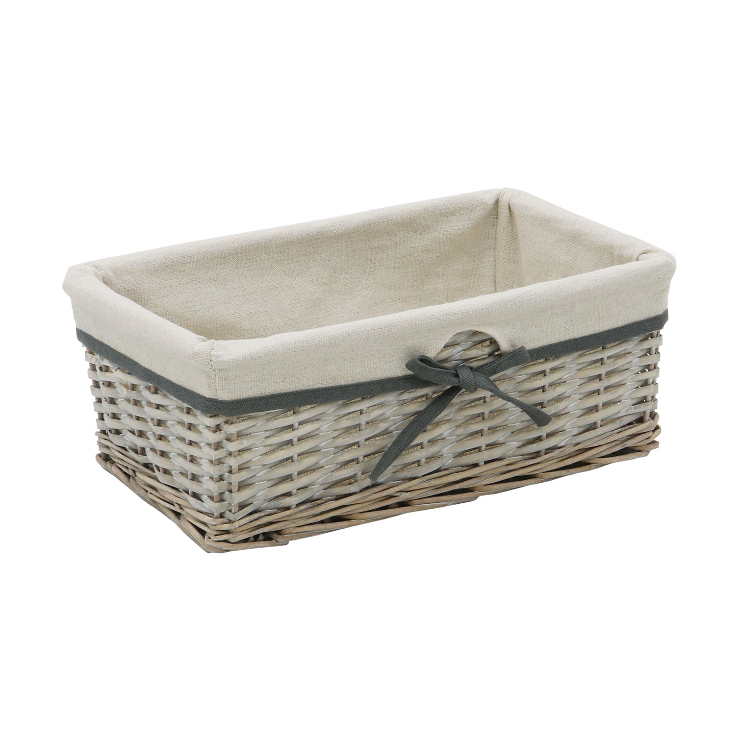 Arianna Antique Wash Set of 3 Rectangular Willow Storage Baskets