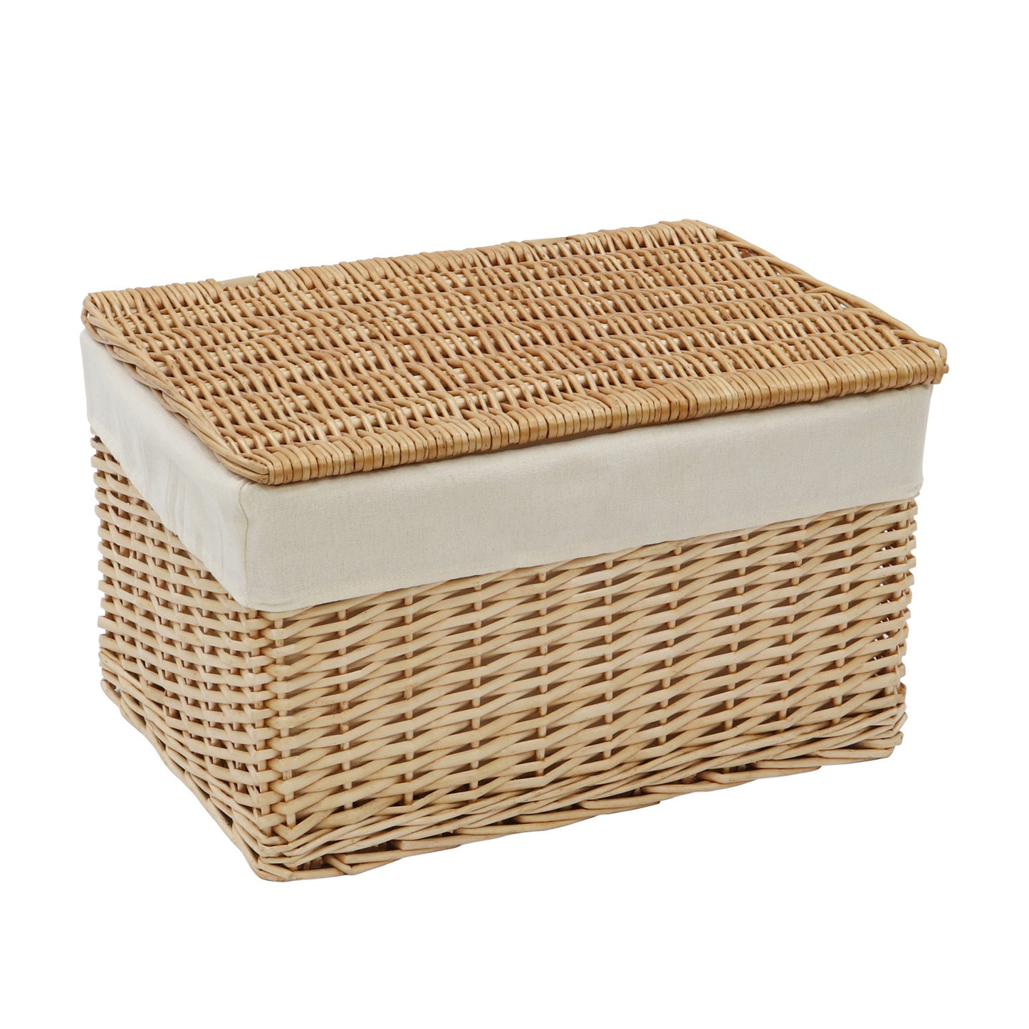 Acacia Honey Set of 3 Rectangular Willow Hamper Baskets