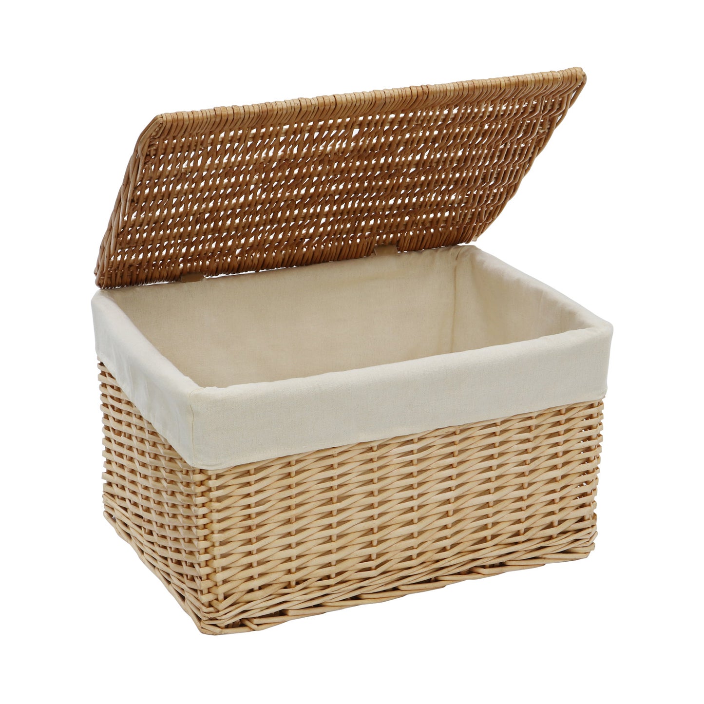 Acacia Honey Set of 3 Rectangular Willow Hamper Baskets