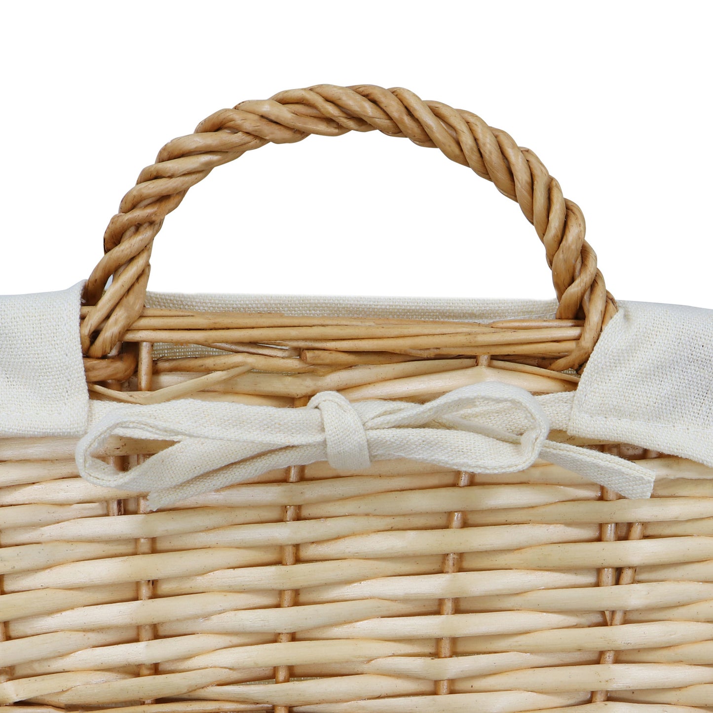 Acacia Honey Rectangular Willow Storage Basket