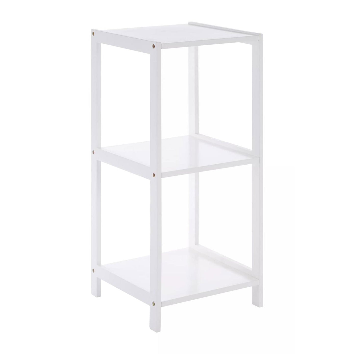 Dara 3 Tier White Rustic Bathroom Shelf