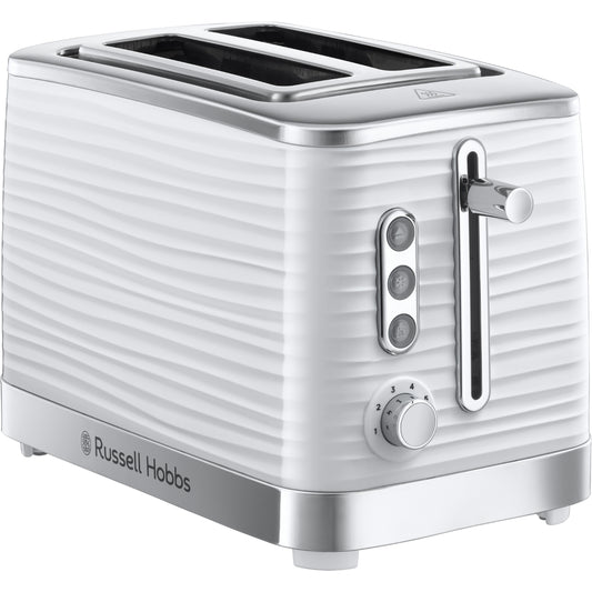 Russell Hobbs White Inspire 2 Slice Toaster