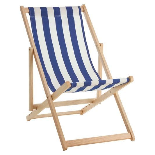 Beauport Navy And White Stripe Deck Chair