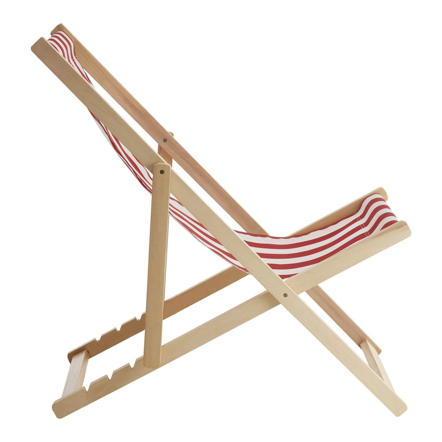 Beauport Red And White Stripe Deck Chair