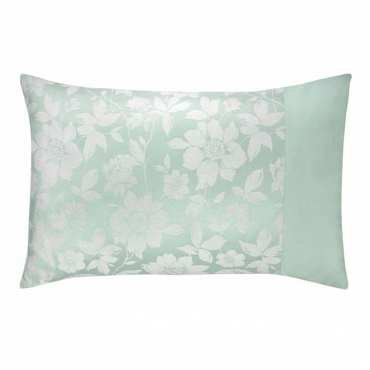 Lottie Soft Green Luxury Jacquard Housewife Pillowcase (Pair)