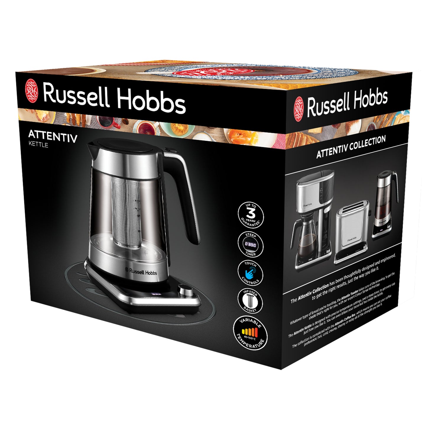 Russell Hobbs Attentiv Variable Temp Kettle 1.7L