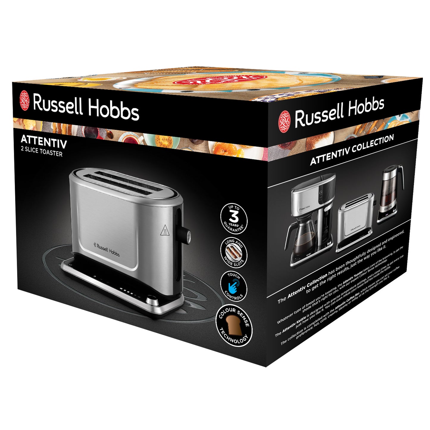 Russell Hobbs Attentiv Toaster 2 Slice